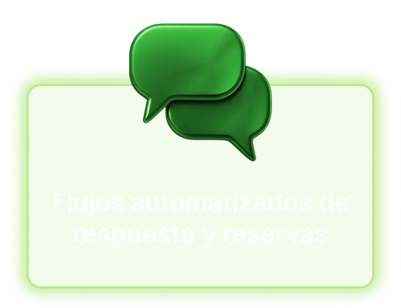 Flujos automatizados de respuesta y reservas