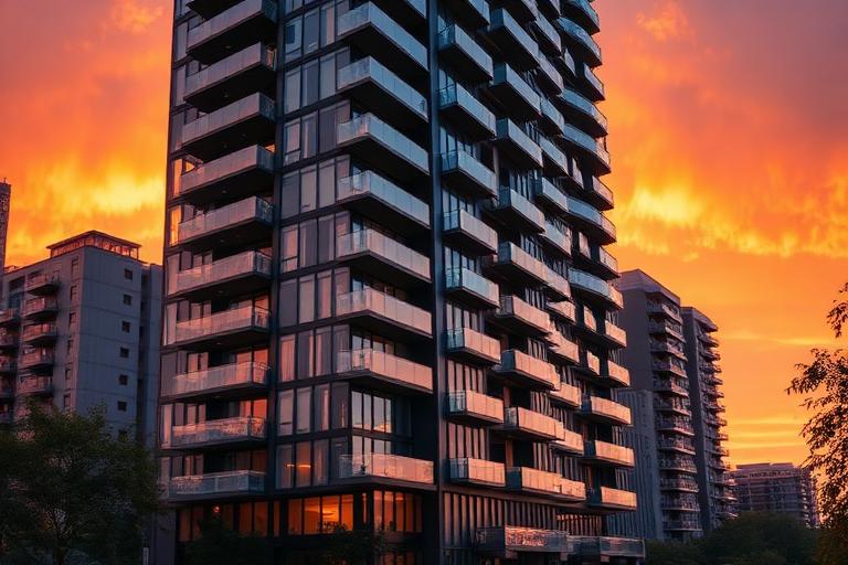 Edificio moderno de apartamentos